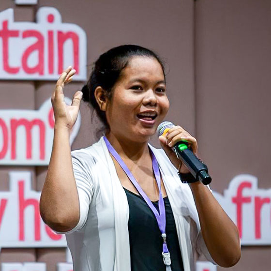 Photo of Sopheap Speaking in Thailand