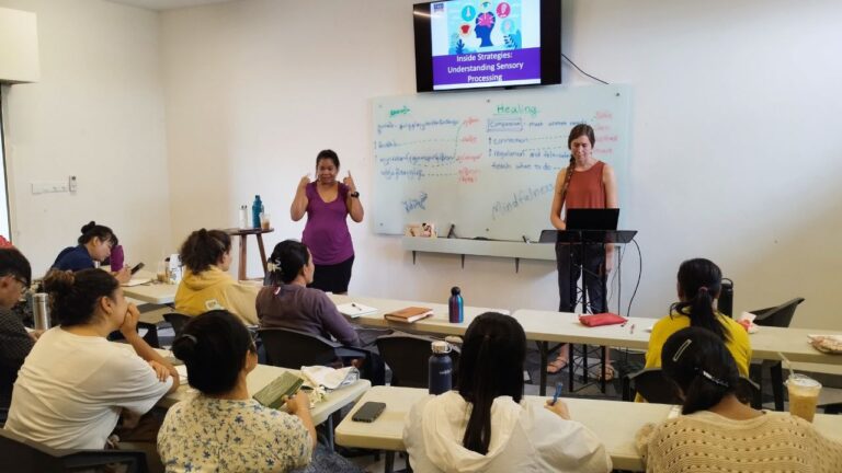 Photo of Pheap translating for TBRI