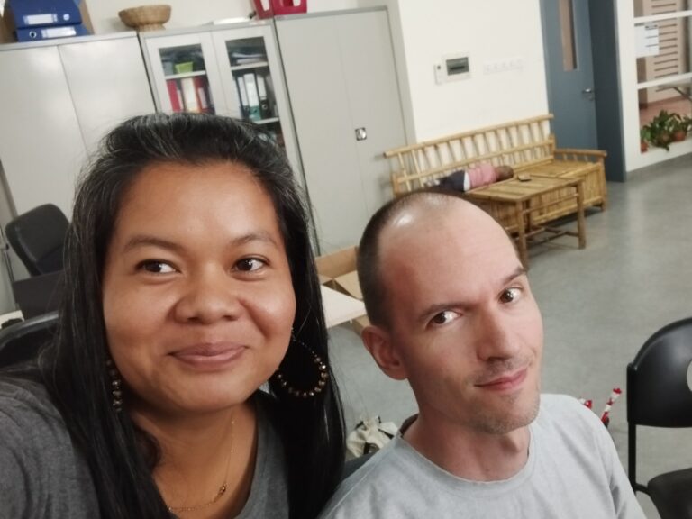 Photo of Pheap and Pat in the office